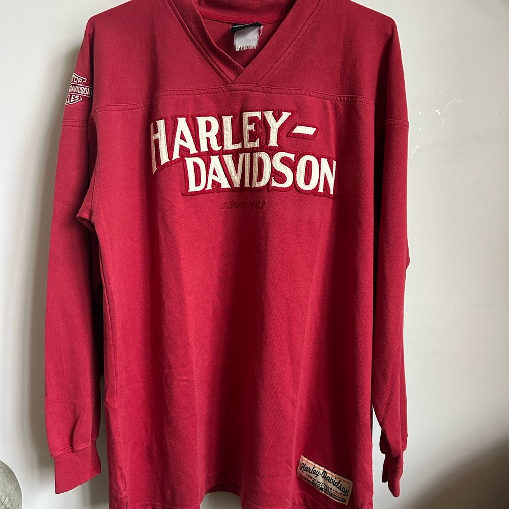 Harley-Davidson Vintage Crimson Logo Sweatshirt